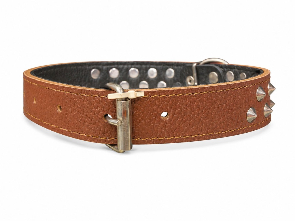 [719] Accessories بيفور Others DOG collar with decoration spike brown
