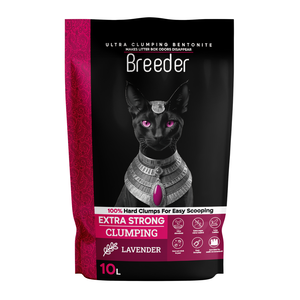 Breeder - Cat LitterClumping-10 L - Lavender