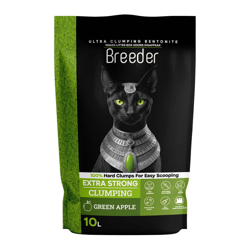 [2873] Breeder- Cat LitterClumping-10 L - Green Apple