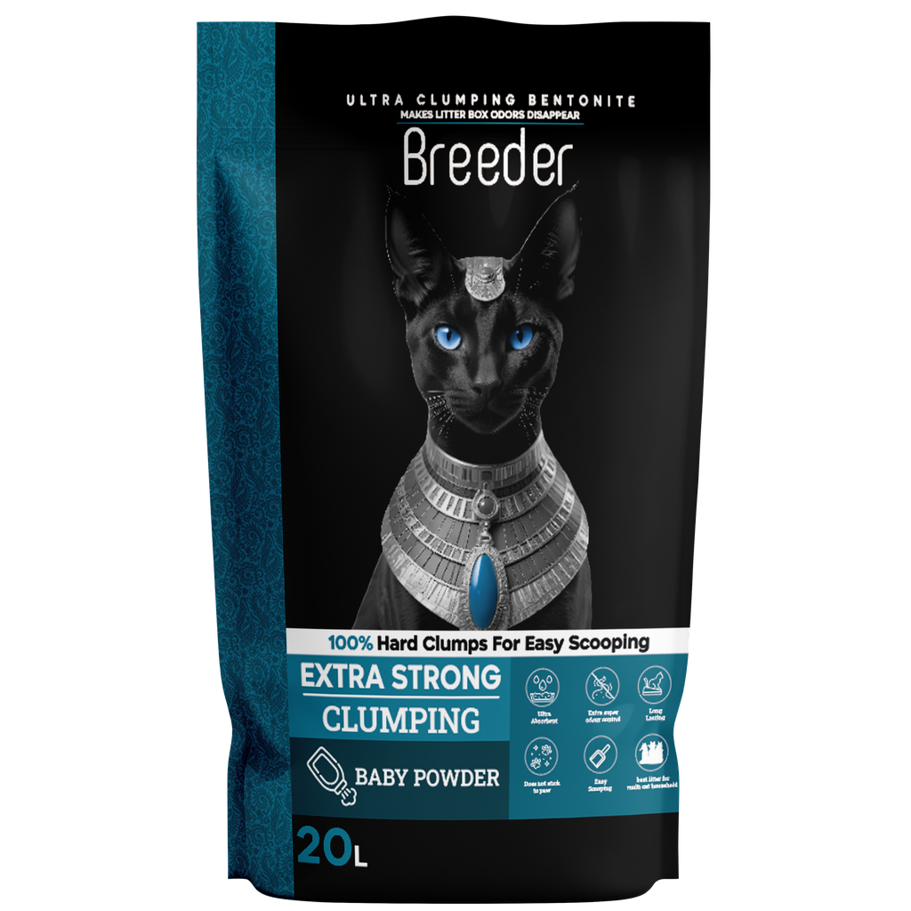 [2835] Cat litter Breeder CAT Brown Sand Clumping 20 L Baby Powder