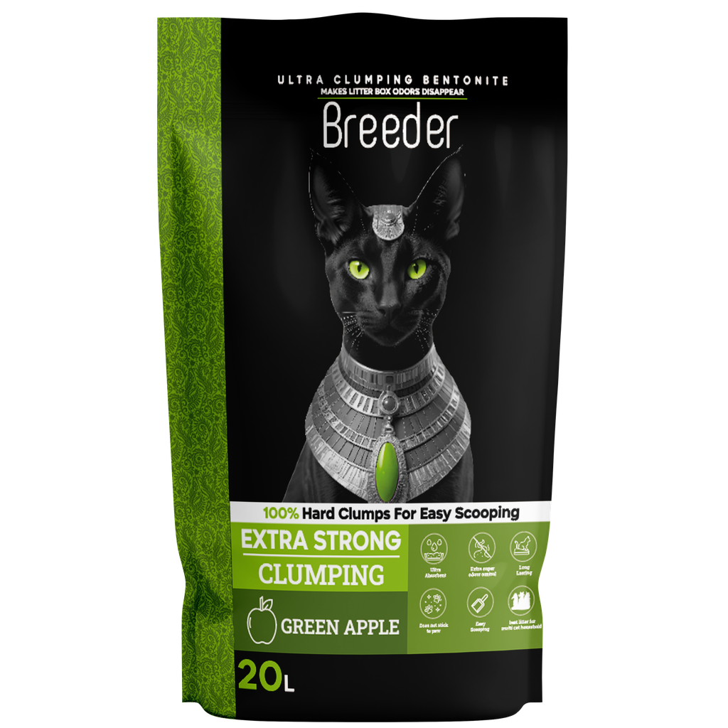 Cat litter Breeder CAT Brown Sand Clumping 20 L Green Apple