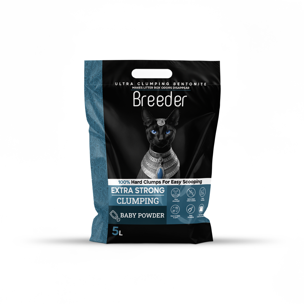Cat litter Breeder CAT Brown Sand Clumping 5 L Baby Powder