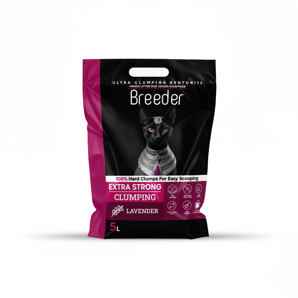 Cat litter Breeder CAT Brown Sand Clumping 5 L Lavender