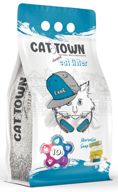 Cat litter Cattown CAT White Cat Litter Marseille Soap 10 L