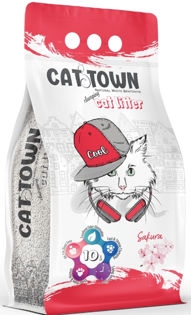 [2331] Cat litter Cattown CAT White Cat Litter Sakura  10 L