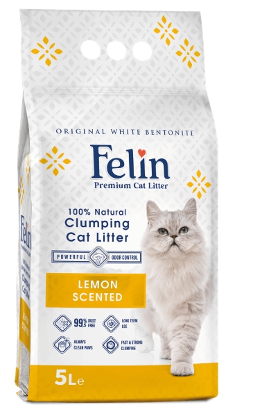 Cat litter Felin CAT White cat litter Lemon 5 L