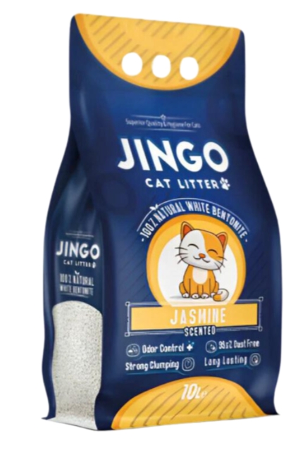 Cat litter Jingo CAT White cat litter Jasmine 10 L