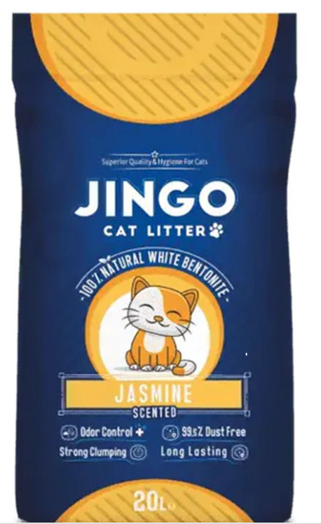 Cat litter Jingo CAT White cat litter Jasmine 20 L