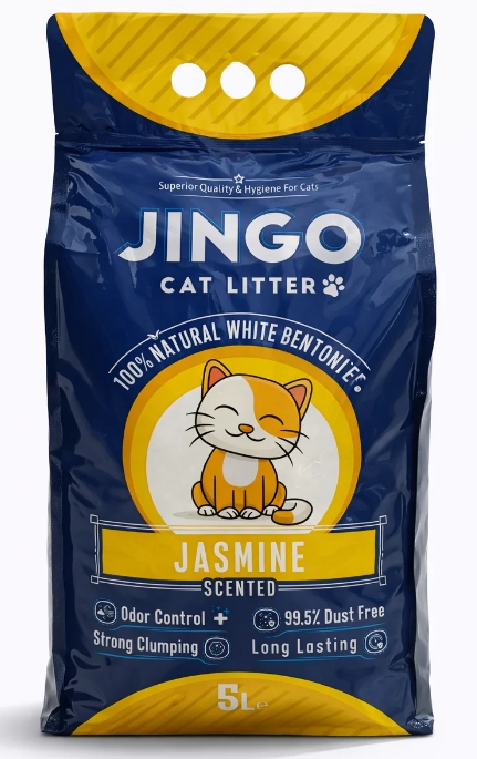 Cat litter Jingo CAT White cat litter Jasmine 5 L