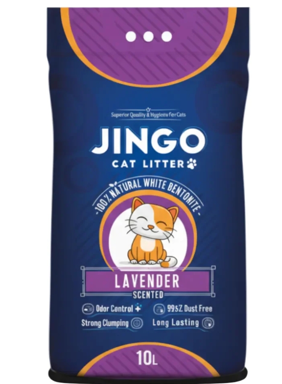 Cat litter Jingo CAT White cat litter Lavender 10 L