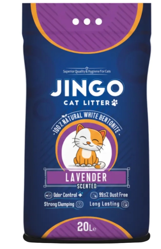Cat litter Jingo CAT White cat litter Lavender 20 L