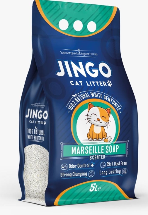 Cat litter Jingo CAT White cat litter Marseille Soap 5 L