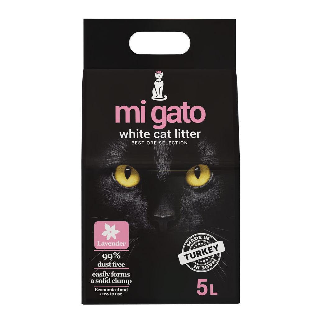 Cat litter Mi gato CAT White cat litter Lavender 5 L