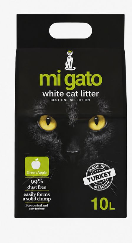 Cat litter Mi gato CAT White cat litter apple 10 L
