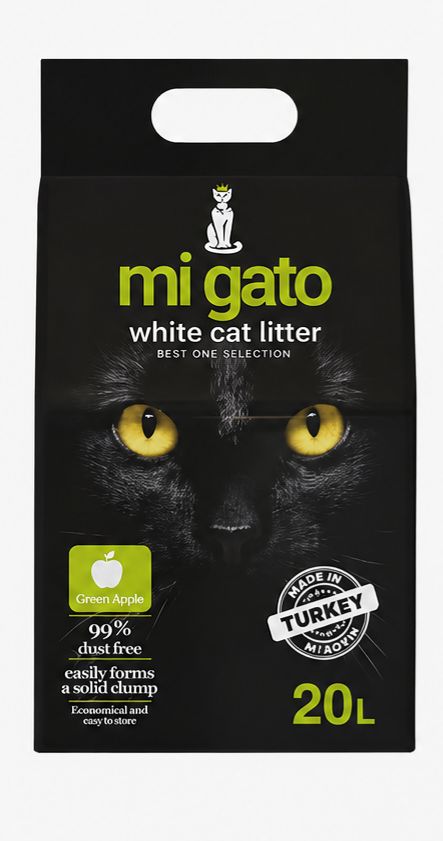 Cat litter Mi gato CAT White cat litter apple 20 L