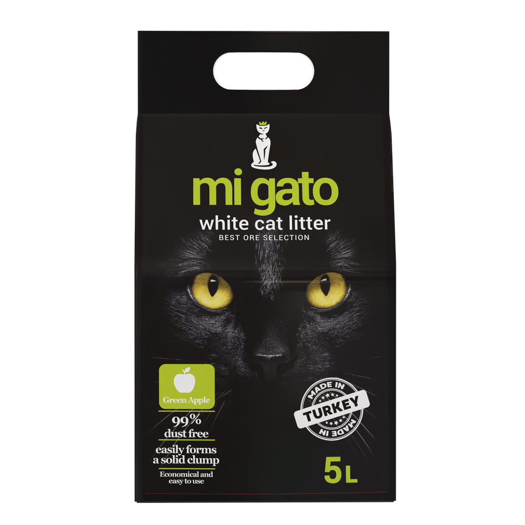 Cat litter Mi gato CAT White cat litter apple 5 L