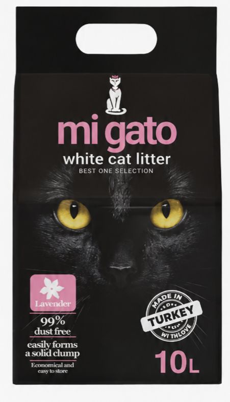 Cat litter Mi gato CAT White cat litter lavender 10 L
