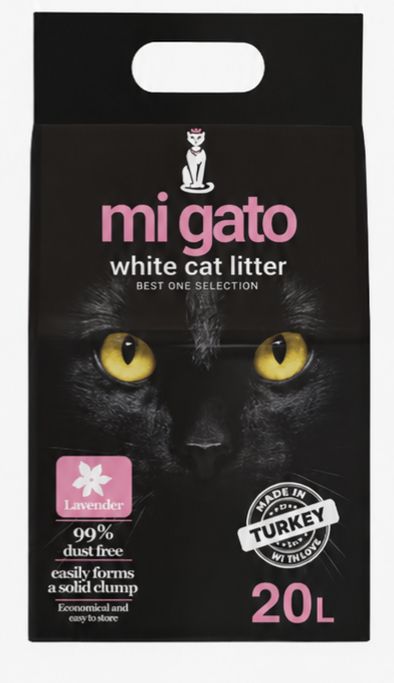 Cat litter Mi gato CAT White cat litter lavender 20 L