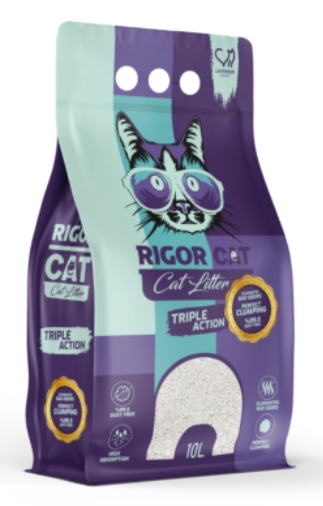 Cat litter Rigor CAT White Cat Litter Lavender 10 L