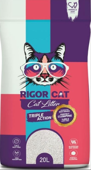 Cat litter Rigor CAT White Cat Litter Marseille Soap 20 L