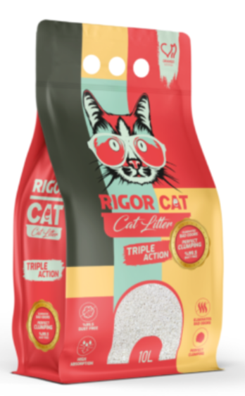 Cat litter Rigor CAT White Cat Litter Orange Lime Sticker 10 L