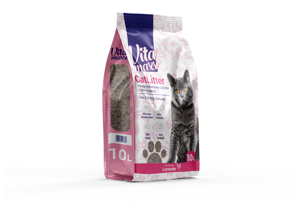 Cat litter Vita maxx CAT Brown Sand Clumping 10 L Lavender