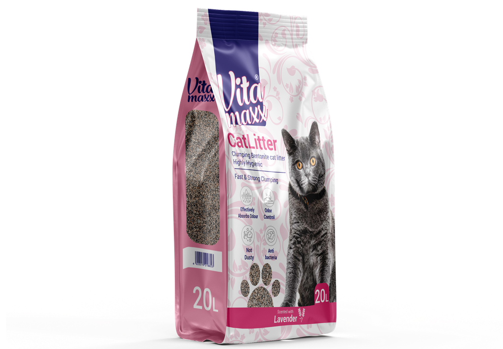 Cat litter Vita maxx CAT Brown Sand Clumping 20 L Lavender