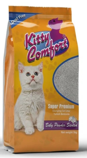 Cat litter kitty comfort CAT White Cat Litter clumping 5 kg