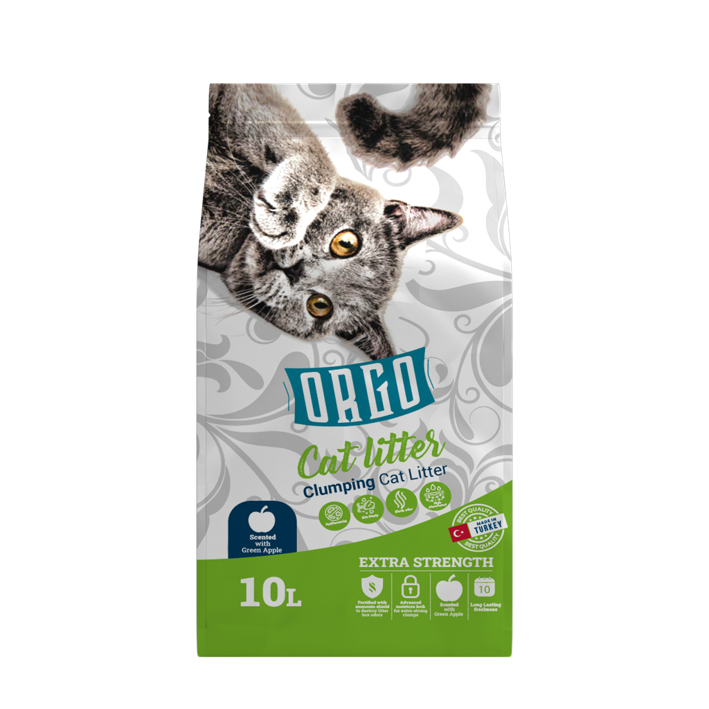 Cat litter orgo CAT White cat litter Apple 10 L