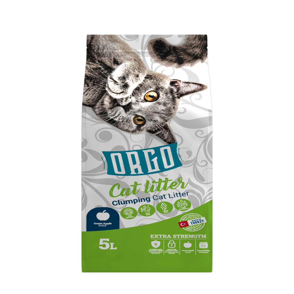 Cat litter orgo CAT White cat litter Apple 5 L