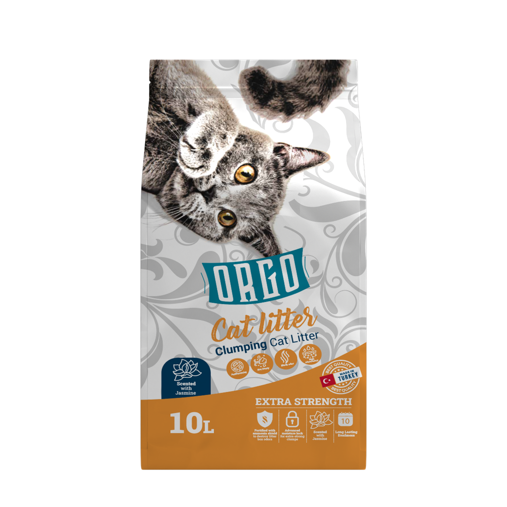 Cat litter orgo CAT White cat litter Jasmine 10 L