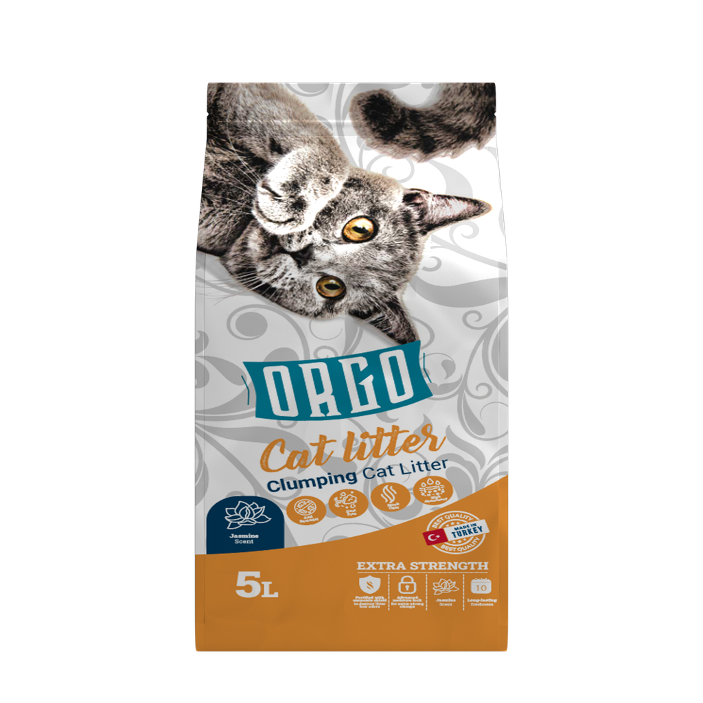 Cat litter orgo CAT White cat litter Jasmine 5 L