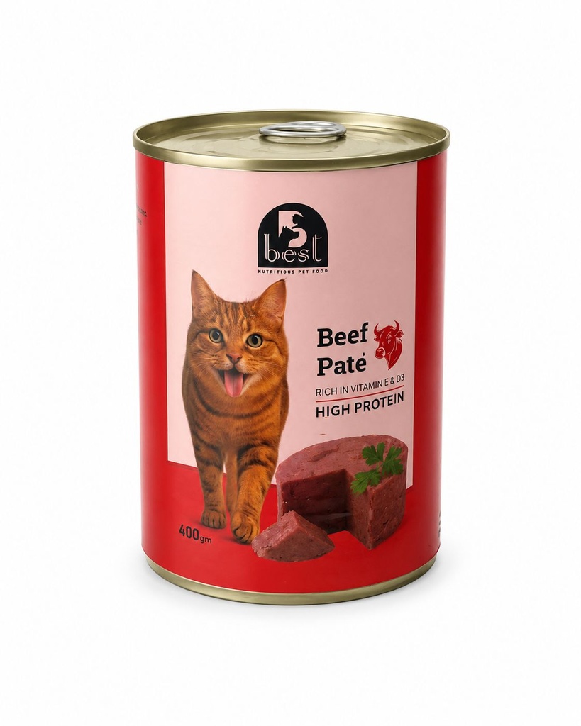 Wet Food Best cat  Can Food Adult Beef 400 gm