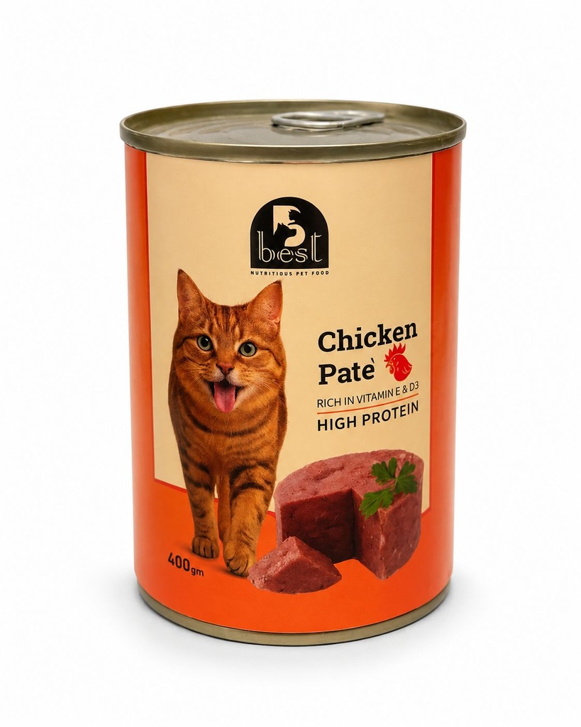 Wet Food Best cat  Can Food Adult Chicken 400 gm