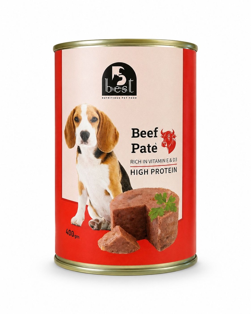Wet Food Best dog  Can Food Adult Beef 400 gm