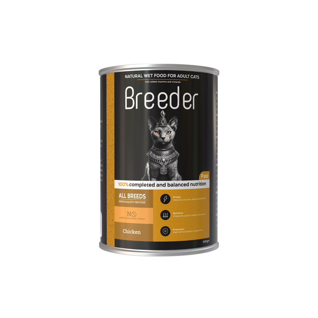 Wet Food Breeder cat  Can Food Adult Chicken 400 gm 24 PCS / Packet