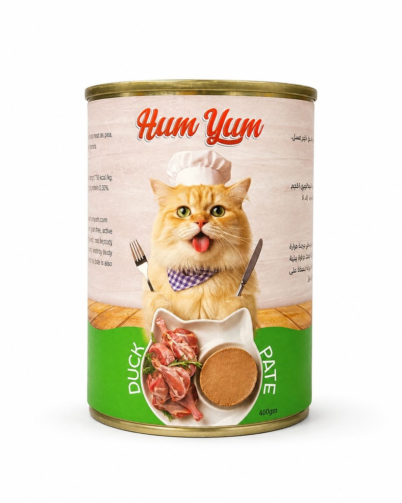 Wet Food HumYum cat  HumYum Pate Can Food For Adult Cat Duck 400 GM