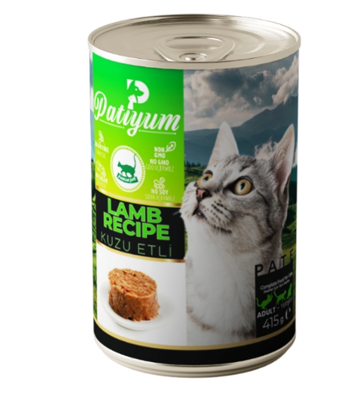 Wet Food Patiyum cat  Patiyum Cat Can Food Pate Lamb Recipe for Adult Cats 400 g - 24 PCS /  Packet