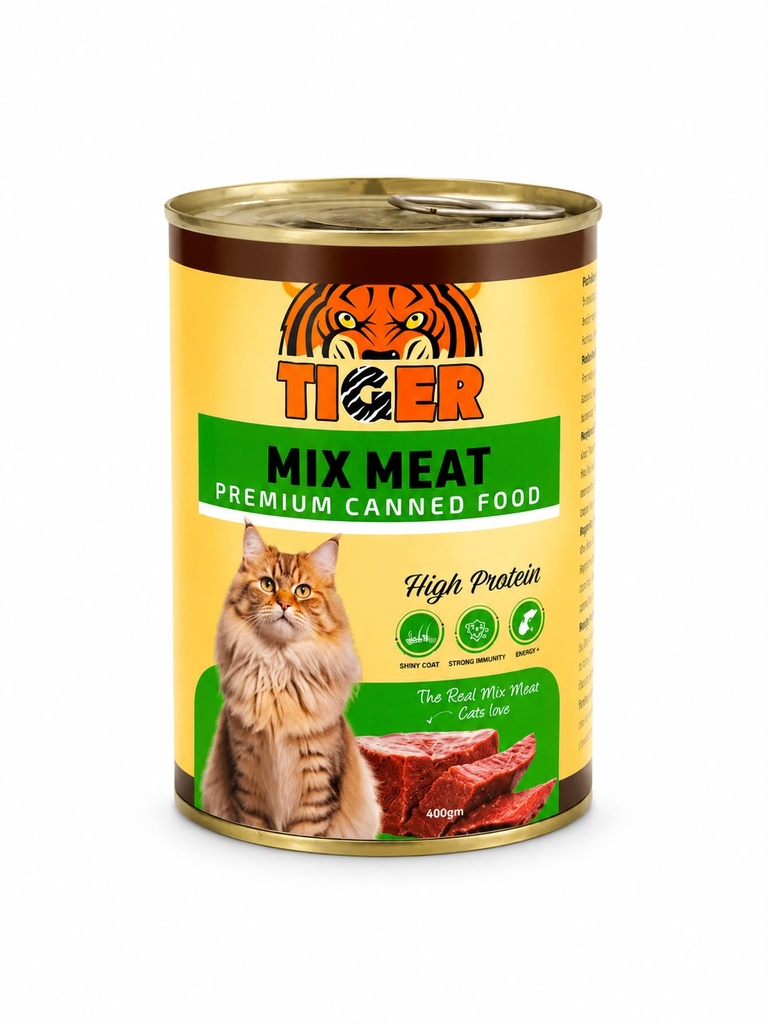 Wet Food Tiger cat  can food Mix meat 400 gm