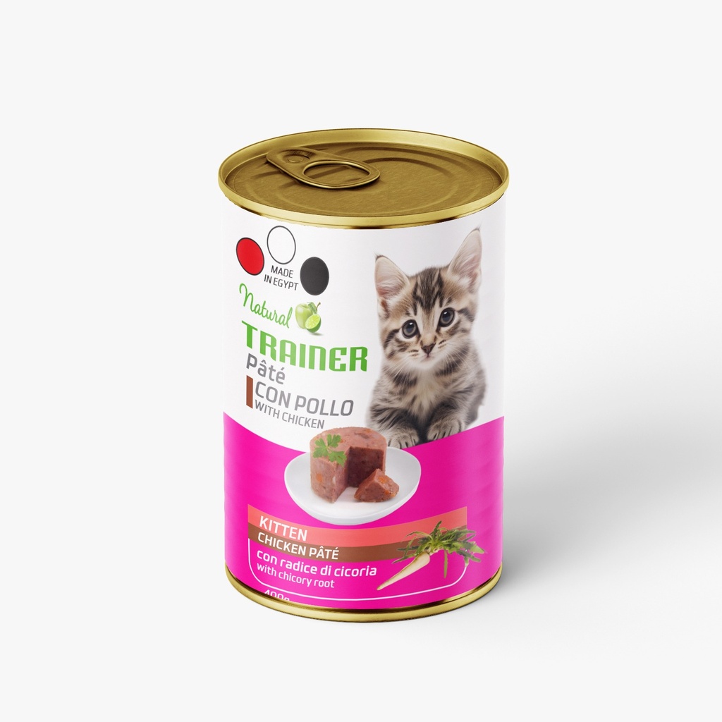 Wet Food Trainer cat  can food kitten chicken 400 gm