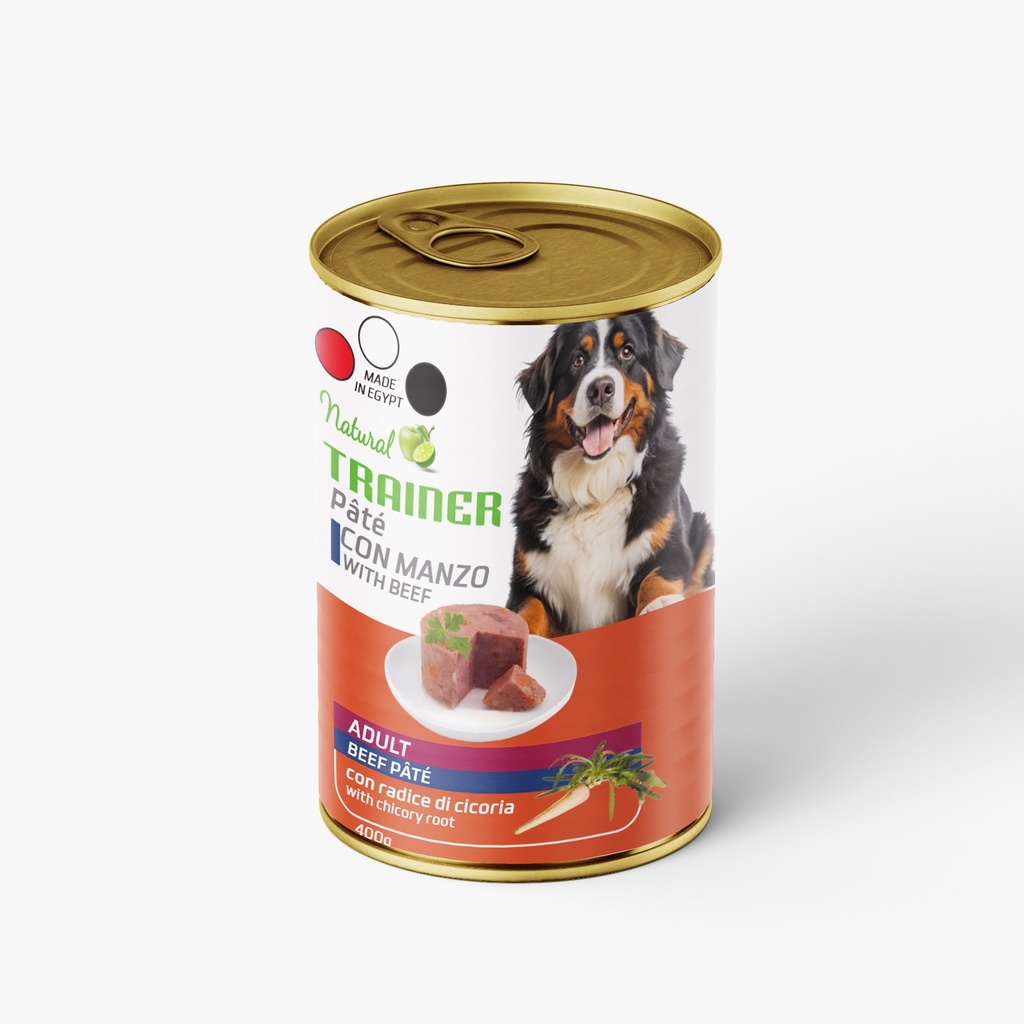 Wet Food Trainer dog  can food beef 400 gm