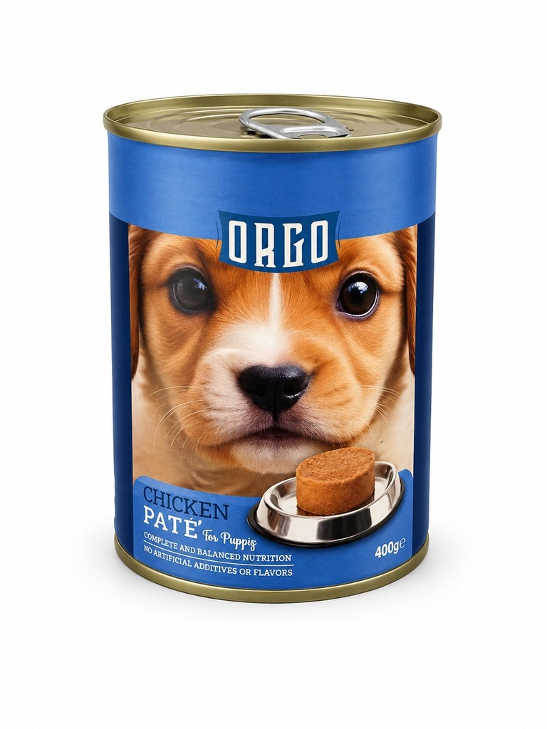 Wet Food orgo dog  Orgo™ Complete Pâté Chicken – Wet Food for Puppy (400 g)