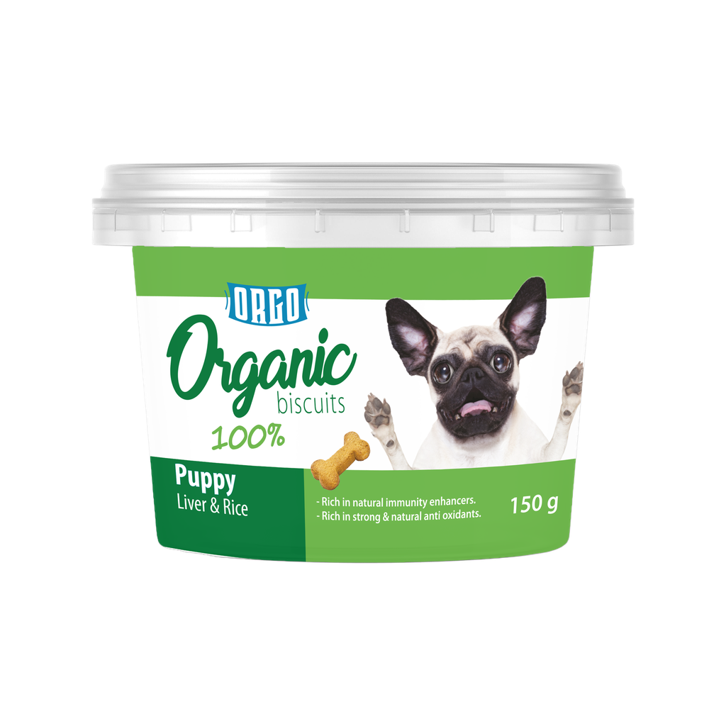 biscuits orgo DOG Puppy Liver & Rice 150 gm