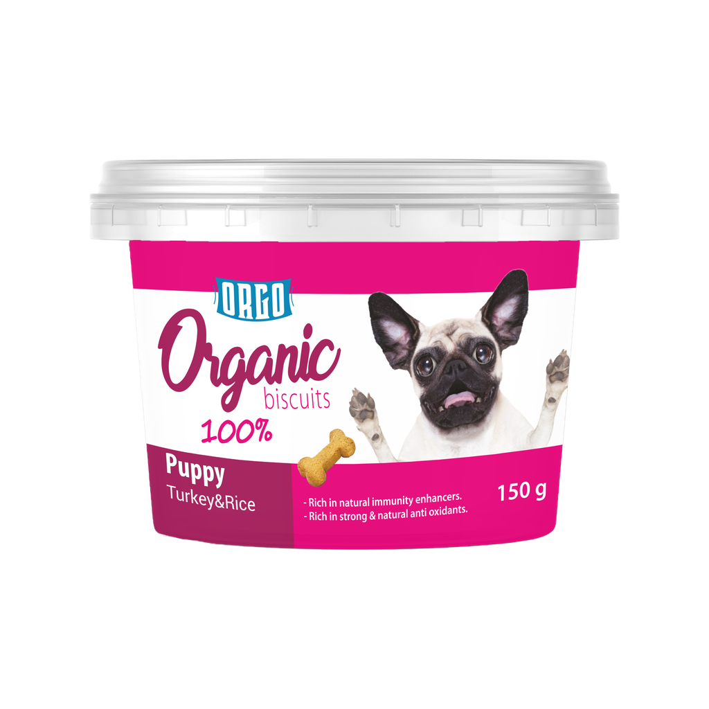 biscuits orgo DOG Puppy Turkey& Rice 150 gm