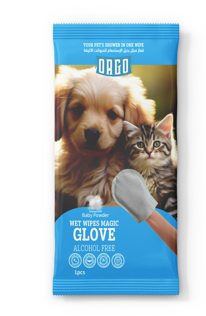 cosmatics orgo CAT Glove For Pets Baby Powder