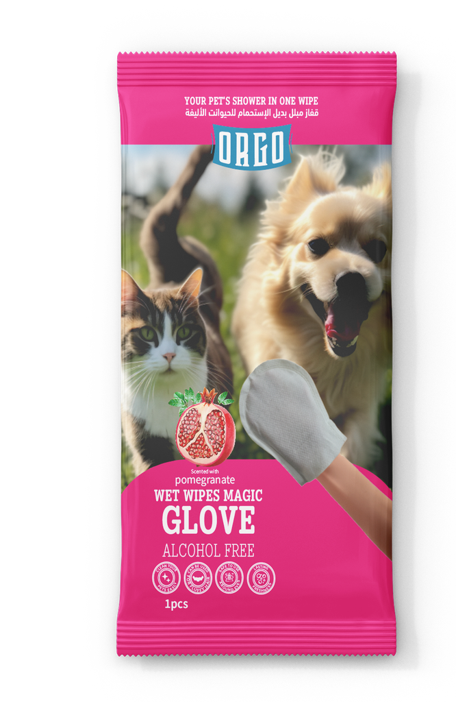 cosmatics orgo CAT Glove For Pets Pomegranate