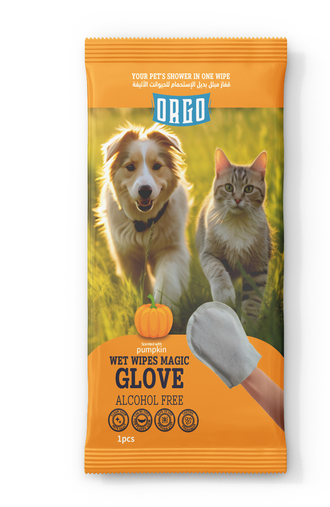 cosmatics orgo CAT Glove For Pets Pumpkin