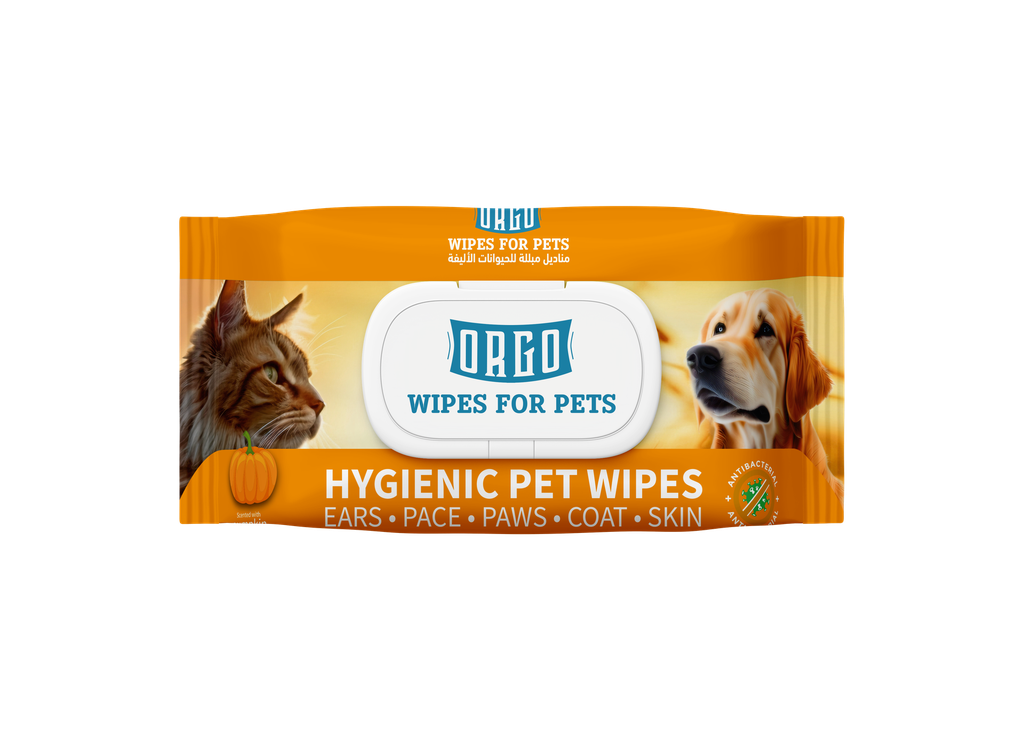cosmatics orgo CAT Wipes For Pets Pumpkin