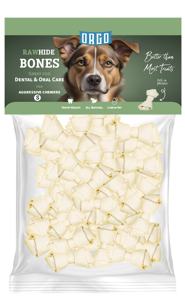treats orgo DOG RAWHIDE BONES Dental & Oral Care - 200 gm - S