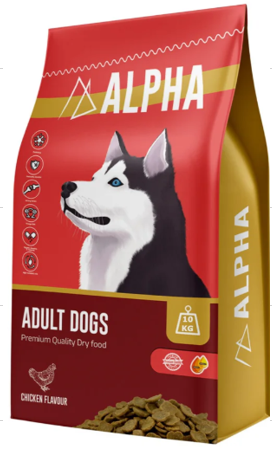 Alpha - Dry Food - For Adult Dogs - 10 kg - Chicken